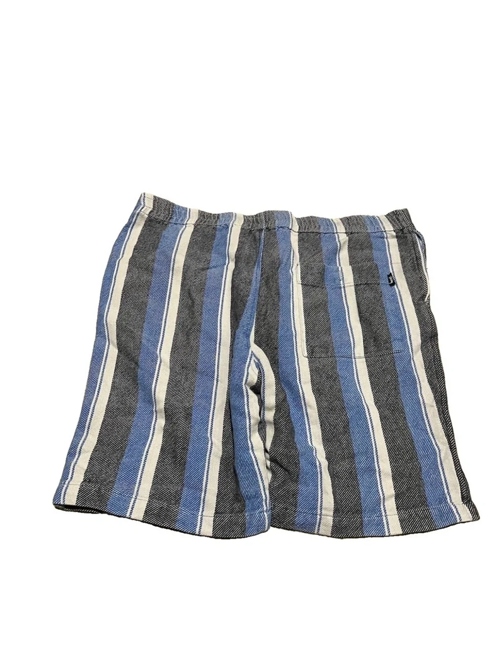 Stussy Drug Rug Striped Shorts Blue Black White Streetwear Skate Men's L Large